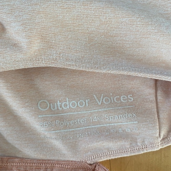 Outdoor Voices Tri Tone Slashback Crop Tank - Picture 6 of 7